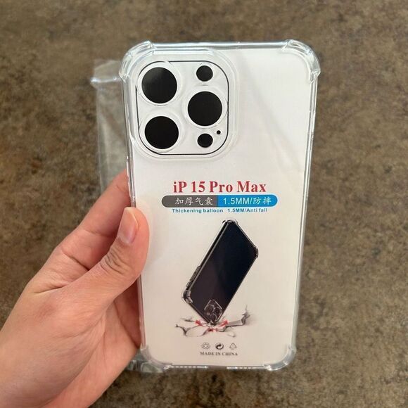 NWT IPhone 15 Pro Max Case Clear Soft TPU - Picture 8 of 11